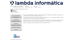 Desktop Screenshot of lambdainformatica.es